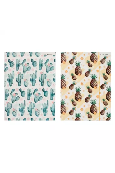 Starpak Teczka A4 z gumk� Kaktus/ Ananas