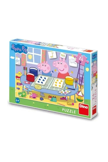 Puzzle �winka Peppa Arty�ci 24el Dino Toys