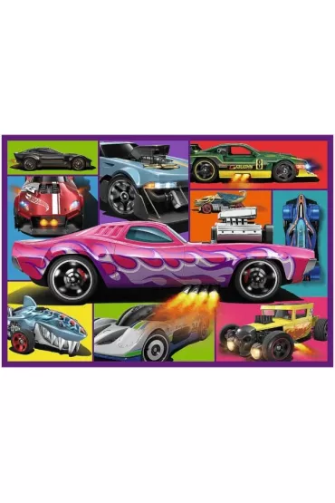 Puzzle 4x250 Wycigowe auta TREFL