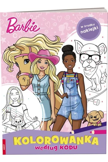BARBIE. KOLOROWANKA WED�UG KODU