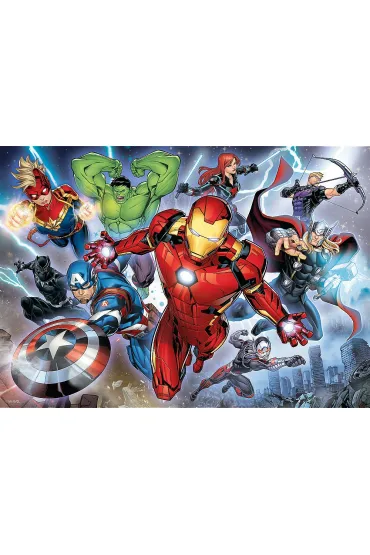 Puzzle 200 el. Waleczni Avengersi Trefl