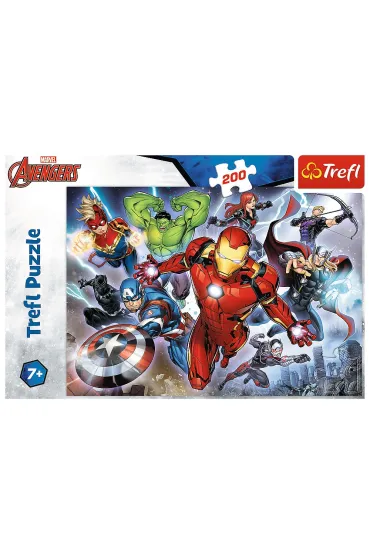 Puzzle 200 el. Waleczni Avengersi Trefl