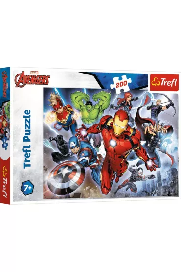 Puzzle 200 el. Waleczni Avengersi Trefl