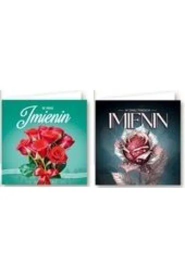 Karnet KW Imieniny mix 2 wzor�w