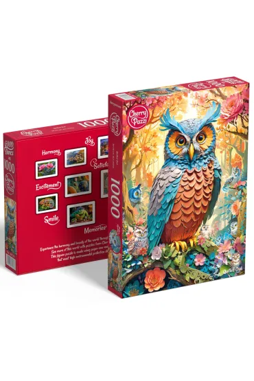 Puzzle 1000 el. Quilled Owl CherryPazzi