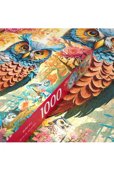Puzzle 1000 el. Quilled Owl CherryPazzi