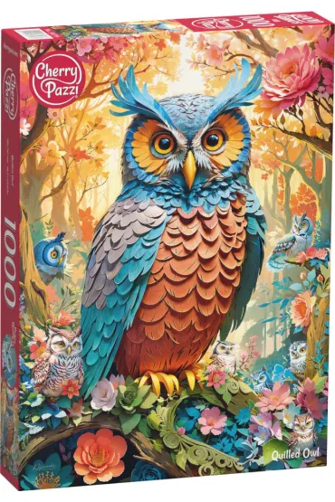 Puzzle 1000 el. Quilled Owl CherryPazzi