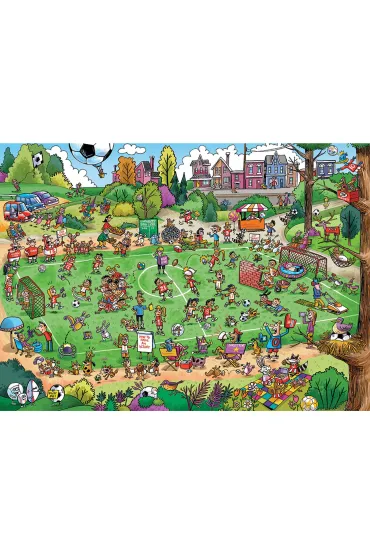 Puzzle 1000 Pi�ka jest okr�g�a a bramki s� dwie 113775 Cobble Hill