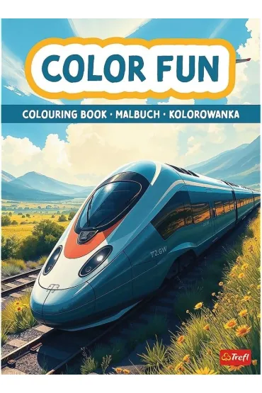 Poci�gi i samoloty. Kolorowanka. Malbuch. Colouring book