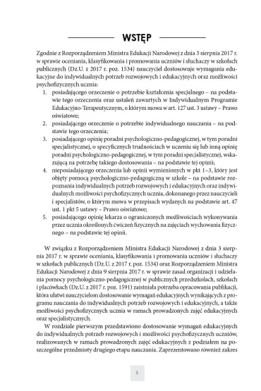 Dostosowanie wymaga� edukacyjnych II etap edukacyjny - Alicja Tanajewska, Renata Naprawa, C Mach, K Szczepa�ska