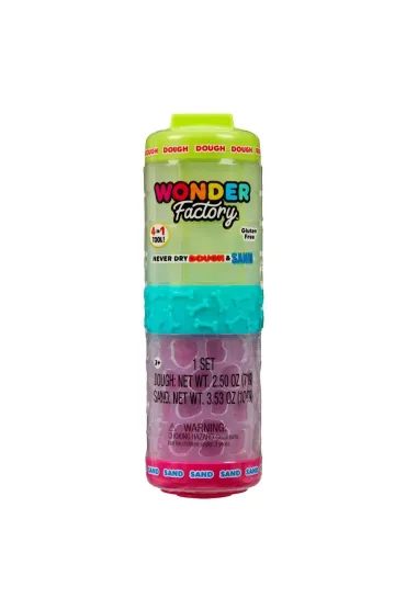 Wonder Factory Never Dry Dough&Sand Green Pink Mga Entertainment
