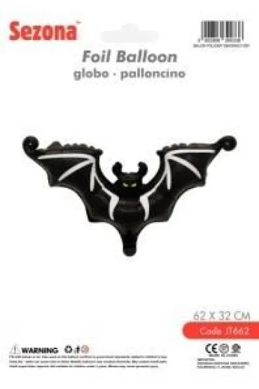 Balon Halloween Nietoperz 62x32cm