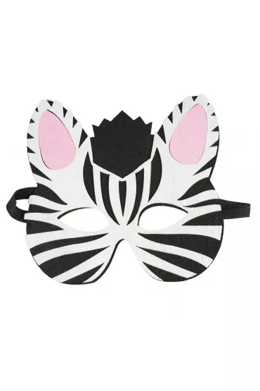 Filcowa maska zwierz�tka - zebra