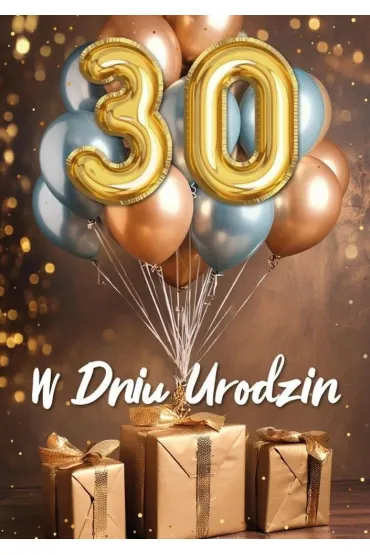Armin Style KARNET URODZINY 30 3D B6 Z KOP AS FL-02 FOL