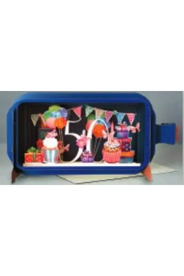 AbCard Karnet przestrzenny 3D POP UP 50 urodziny damskie MIB103