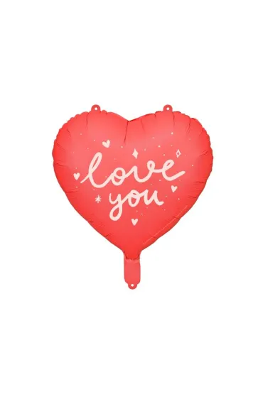 PartyDeco Balon foliowy Serce ''I love you'' 45 cm