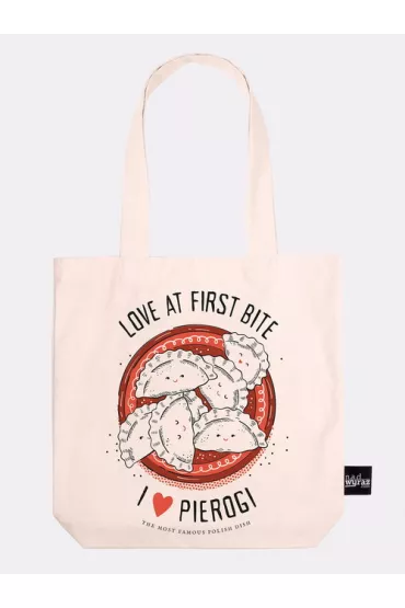 Torba bawe�niania I love pierogi be�owa