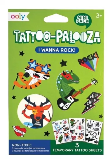 Tatua�e zmywalne mini Tattoo Palooza - Rock Ooly