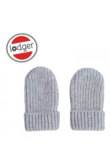 Lodger Rkawiczki niemowlce z weny merino 100% Drizzle 0-12 mies.
