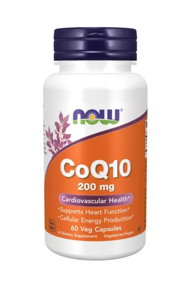 Now Foods Koenzym Q10 200 mg Suplement diety 60 kaps.