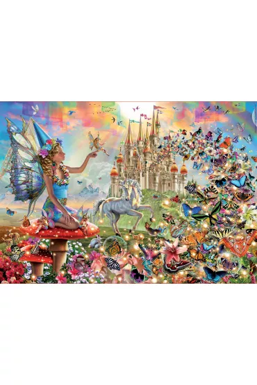Puzzle 500 el. Wr�ka i motyle Educa