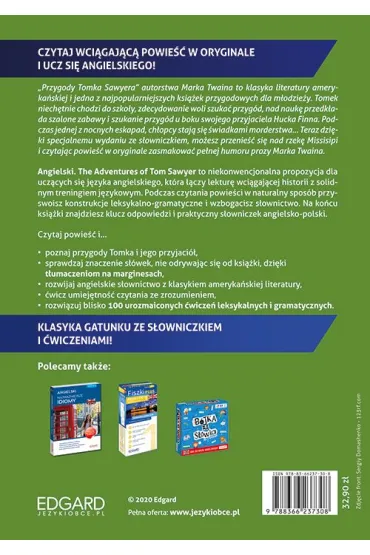 Przygody Tomka Sawyera. Adaptacja klasyki z �wiczeniami do nauki angielskiego