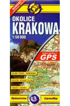 Okolice Krakowa. Mapa turystyczna skala 1:50 000