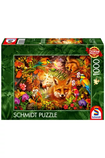 Puzzle 1000 el. PQ Kwiaty, futro i pi�ra Schmidt