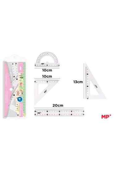 Mp Main Paper Zestaw geometryczny 4 cz�ci w etui