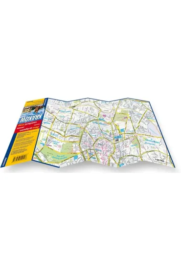 Krak�w plan centrum 1:20 000 laminat mini 2023
