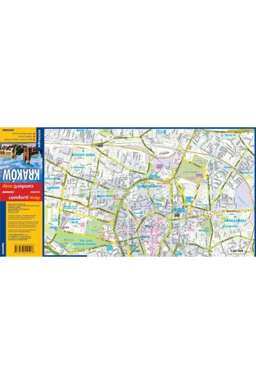 Krak�w plan centrum 1:20 000 laminat mini 2023