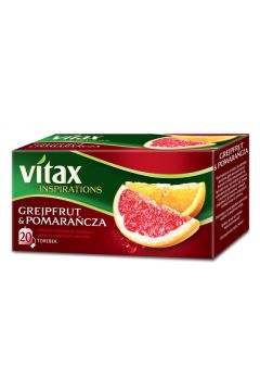 Vitax Inspirations Herbata owocowa Grejpfrut i pomaracza 20 x 2 g
