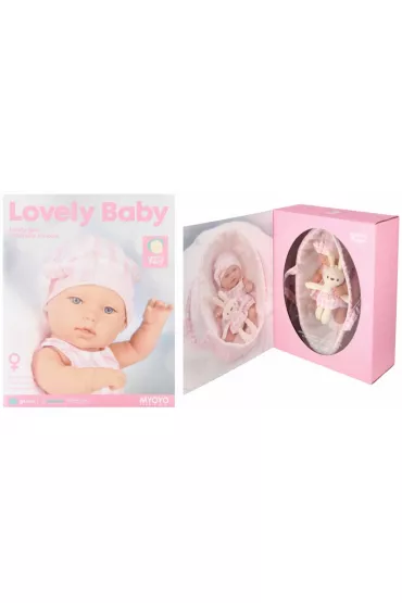 Lalka Bobas 33cm z akcesoriami Dziewczynka MEGA CREATIVE 543724