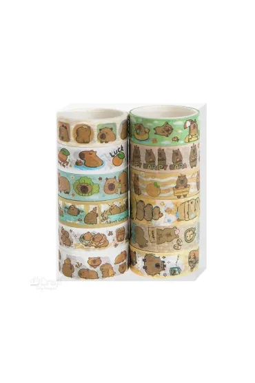 Dalprint Zestaw ta�m washi kapibara 1,5cmx2m 12 szt.