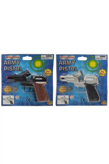Pistolet metalowy na kapiszony MIX Pisarek