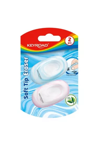Keyroad Gumka do �cierania mi�kka MIX 2 szt.