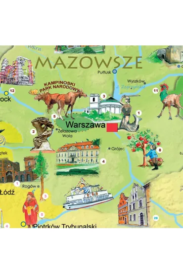 Polska M�odego Odkrywcy. Mapa �cienna