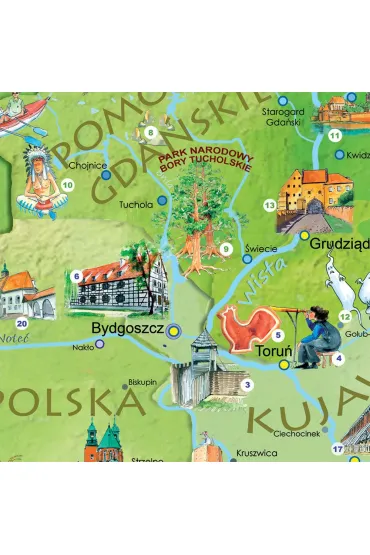 Polska M�odego Odkrywcy. Mapa �cienna