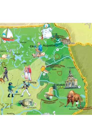 Polska M�odego Odkrywcy. Mapa �cienna