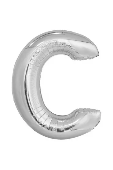 Amscan Balon foliowy litera C srebrna 69,5x86cm