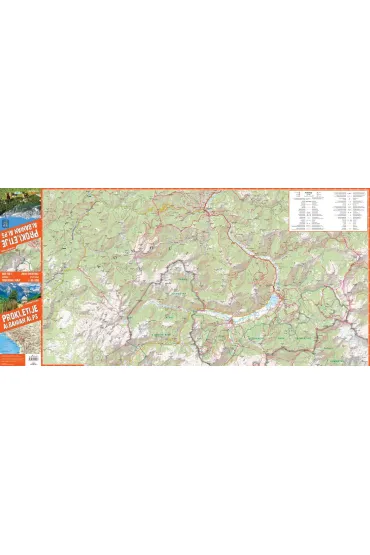 Prokletije Durmitor Albanian & Montenegro Alps trekking map 1:65 000 laminat 2024