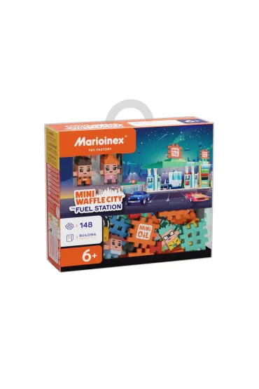 Mini Waffle KLOCKI KONSTR WAFLE MINI 148EL STACJA BENZ MARIO