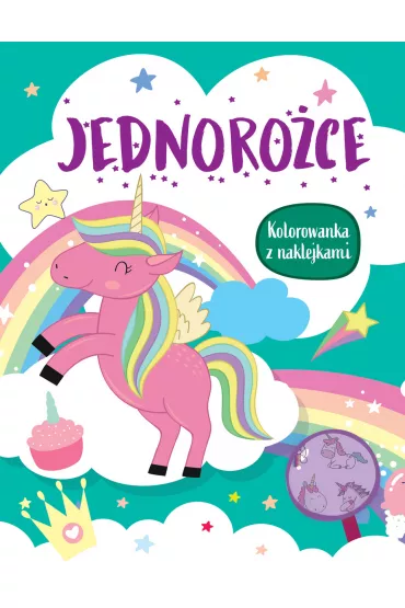Jednoro�ce. Kolorowanka z naklejkami