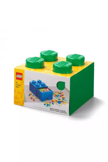 Szuflada klocek LEGO Brick 4 Zielona