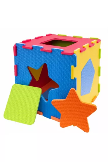Puzzle piankowe mata  Kszta�ty 32x32 10el.  SMILY PLAY SP84002
