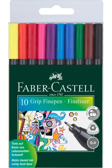 Faber-Castell Cienkopisy Grip 10 szt.