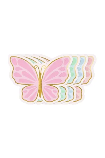 PartyDeco Serwetki Motyl 16x12cm 12 szt