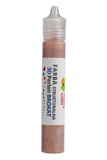 Happy Color Farba strukturalna 3D- Perlen 32 ml, brokat szampa�ski