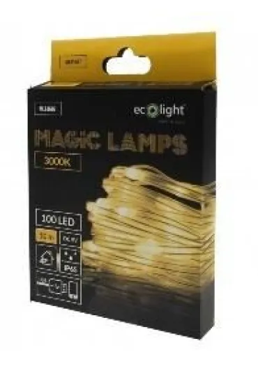 Magiczne lampki 100 led 3000K 10m DC5V