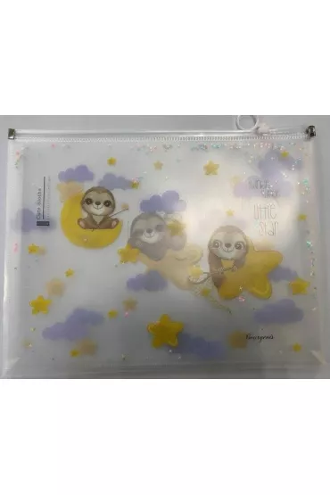 Fresh Teczka A4+ z plastikowym suwakiem Leniwiec P0042